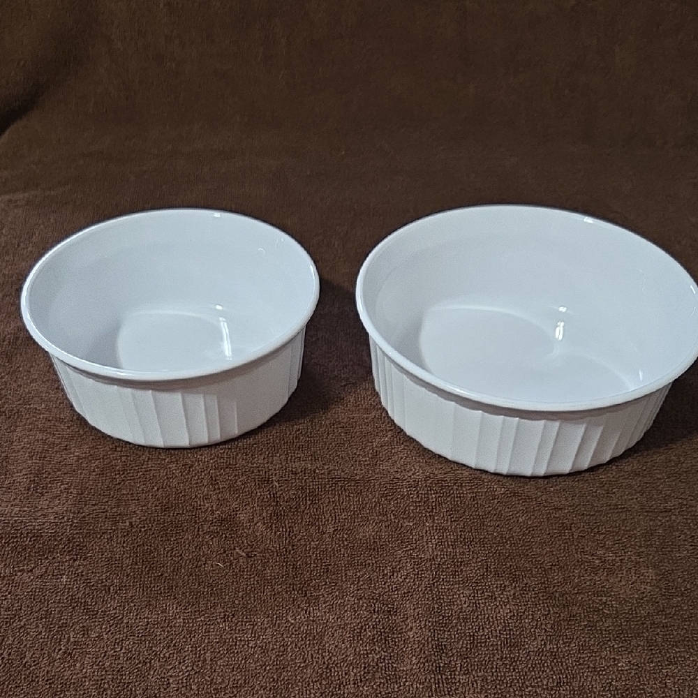 BEST OFFER- French White Casserole Dishes